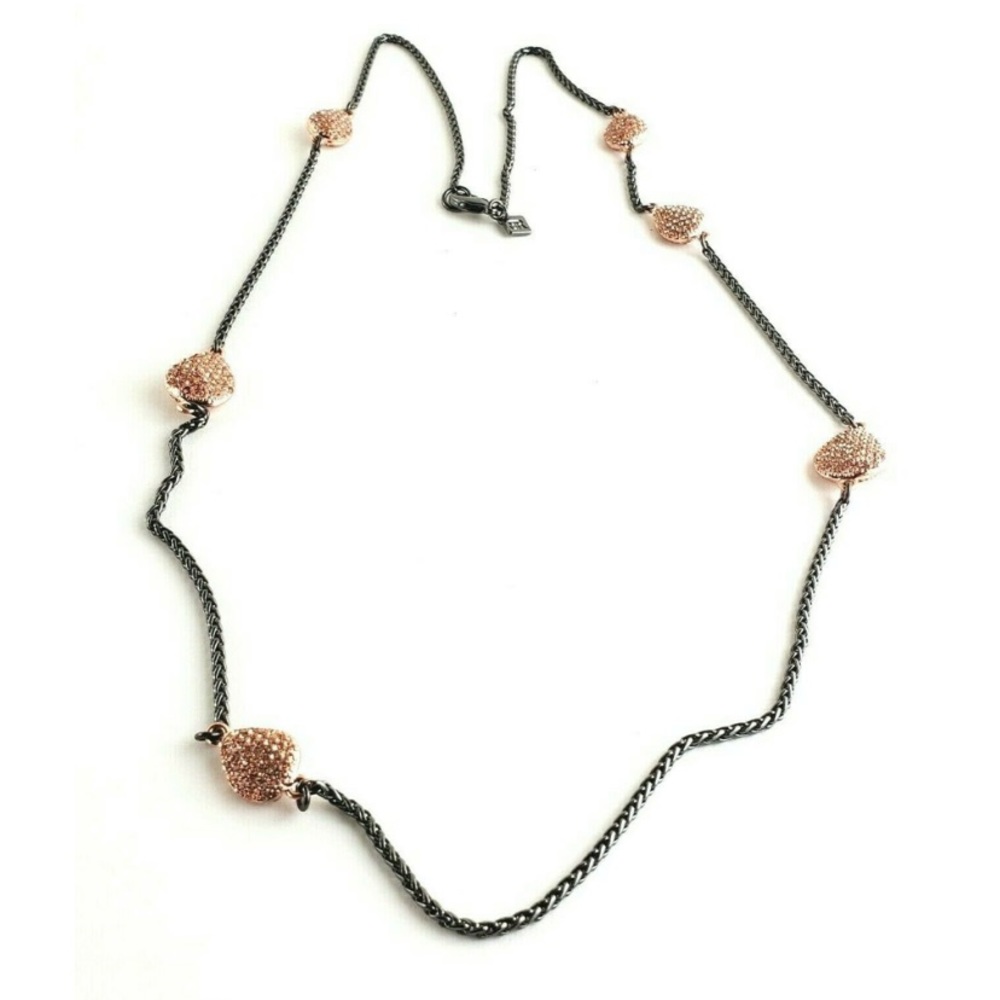 Banana Republic Gold Pave Rhinestone Necklace
